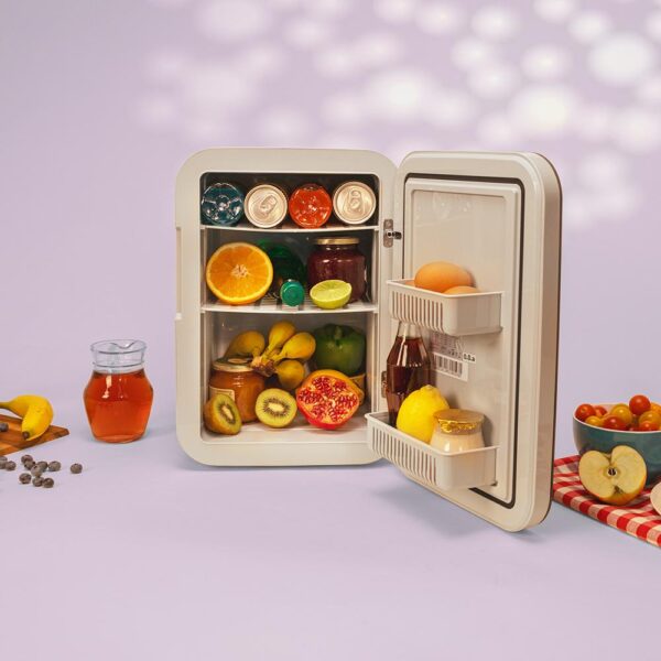 139-Imagen-6 Imagen 6 Mini frigorífico Bolero MiniCooling 20L Bahamas Pink con función frío/calor (7-65 ºC). Conexión 12V/220V ideal para coches, caravanas y uso doméstico.