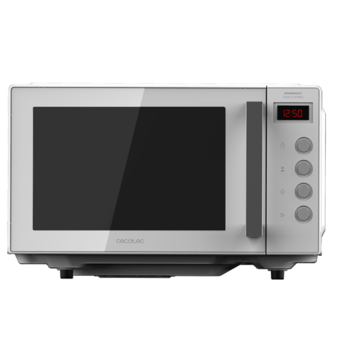 Imagen 2 Microondas sin plato GrandHeat 2000 Flatbed White de Cecotec. 20 litros de capacidad, 700W de potencia y base plana con interior cerámico fácil de limpiar.