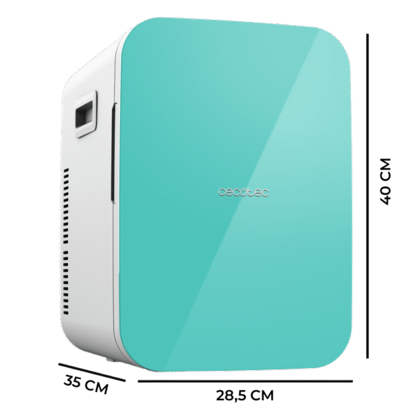 Imagen 3 Frigorífico mini Bolero MiniCooling 20L Bahamas Mint con función frío y calor. Compatible con 12V y 220V, ideal para coches, caravanas, oficinas y viajes.