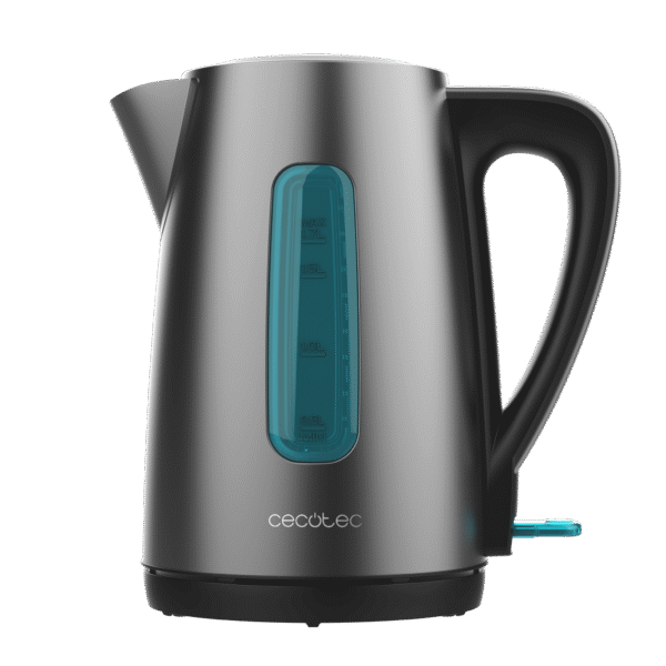 Imagen 2 Hervidor de agua eléctrico de 1,7 litros y 2200 W. Diseño en acero inoxidable, base 360º y filtro antical desmontable. Calentamiento rápido y seguro sin BPA.