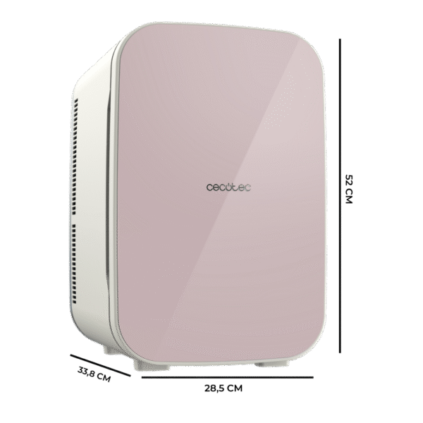 Imagen 3 Frigorífico portátil Bolero MiniCooling 25L Bahamas Pink. Enfría hasta 7ºC y calienta hasta 65ºC. Compatible con 12V y 220V para coches, caravanas y hogar.