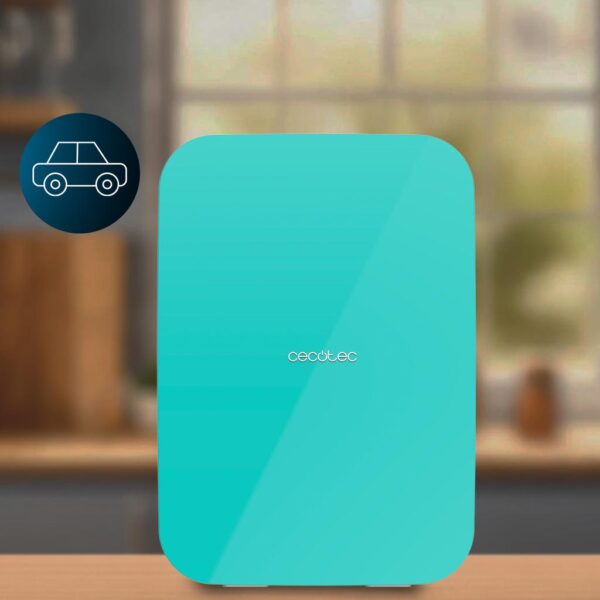 144-Imagen-7 Imagen 7 Mini nevera portátil Cecotec Bolero MiniCooling 25L Bahamas Mint. Función frío y calor (7-65 ºC), conexión 12V/220V para coche y hogar, y capacidad de 25 litros.