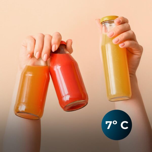 144-Imagen-8 Imagen 8 Mini nevera portátil Cecotec Bolero MiniCooling 25L Bahamas Mint. Función frío y calor (7-65 ºC), conexión 12V/220V para coche y hogar, y capacidad de 25 litros.