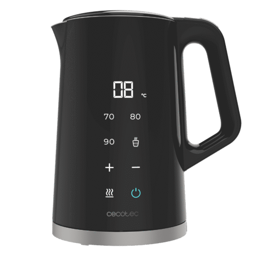 1448-Imagen-2 Imagen 2 Hervidor de agua de 1,7L y 2200 W con pantalla digital. Control de temperatura preciso, diseño en acero inoxidable libre de BPA y base 360 grados.