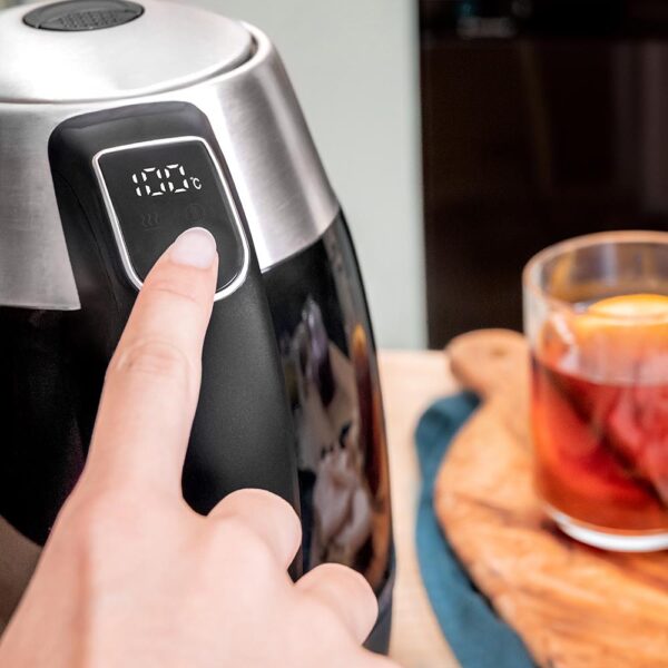 Imagen 5 Hervidor Cecotec Thermosense 400 VisionLight de 1,7L y 2200W. Con pantalla LED, control de temperatura ajustable y vidrio de borosilicato resistente.