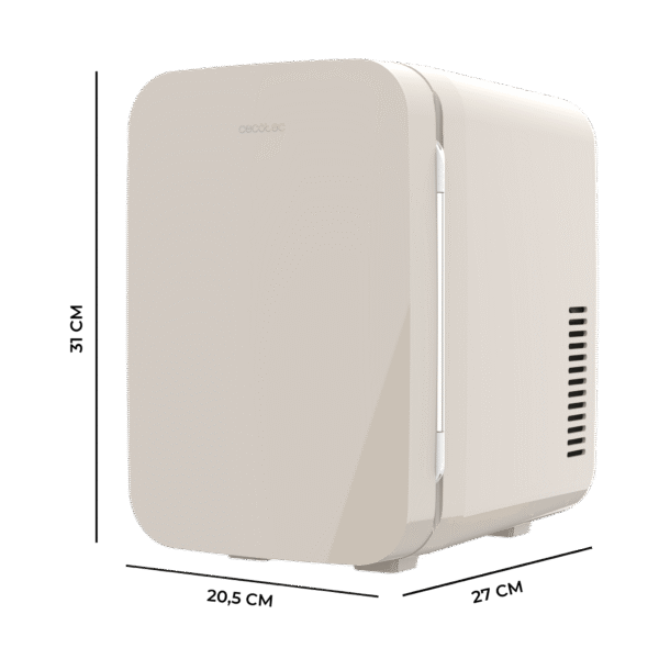 Imagen 3 Nevera portátil Bolero MiniCooling 6L Bahamas Beige. Función frío y calor (5-65ºC), conexión 12V-220V ideal para coche y oficina. Diseño retro compacto.