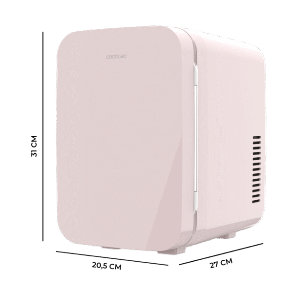 Imagen 3 El Bolero MiniCooling 6L Bahamas Pink es un frigorífico portátil de 6 litros con función frío y calor, compatible con 12V y 220V, ideal para coches y caravanas.
