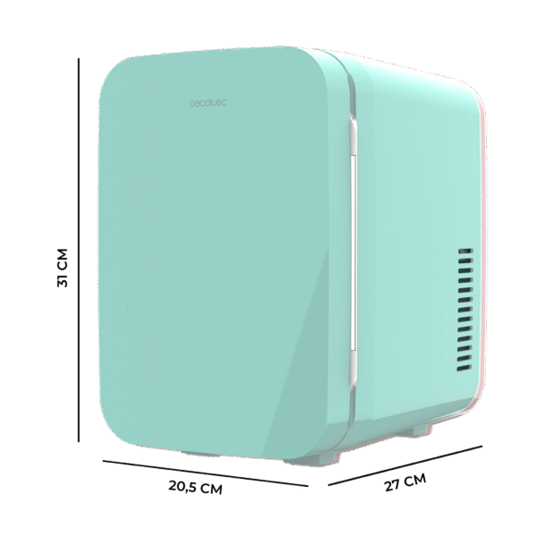 148-Imagen-3 Imagen 3 Mini nevera Bolero MiniCooling 6L Bahamas Mint. Funcionamiento 12V/220V, función frío y calor (5-65ºC), diseño retro compacto ideal para coches y caravanas.
