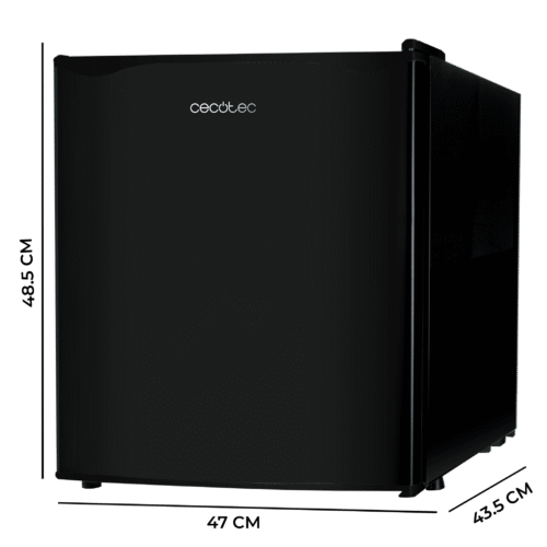 Imagen 2 Mini frigorífico Cecotec GrandCooler 20000 SilentCompress Black E de 46L con compartimento congelador, diseño compacto en negro y eficiencia energética clase E.