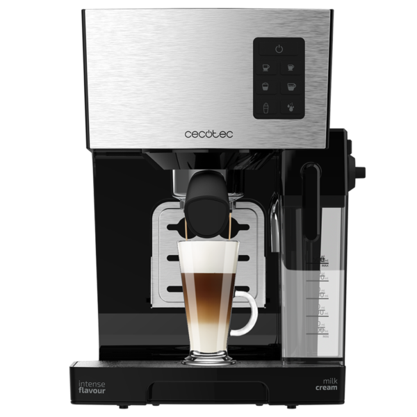 Imagen 3 Cafetera semiautomática Cecotec Power Instant-ccino 20 con 20 bares, sistema Thermoblock y depósito de leche. Prepara cappuccinos perfectos con solo un toque.