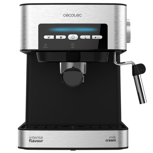 Imagen 2 Disfruta del mejor café con la cafetera Power Espresso 20 Matic de Cecotec. 20 bares de presión, 850 W, panel digital y vaporizador para una crema perfecta.