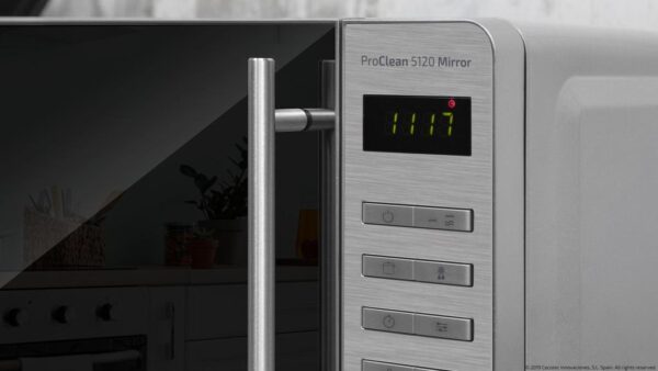Imagen 7 Microondas Cecotec ProClean 5120 Inox de 20 L con 700 W y grill de 800 W. Incorpora revestimiento Ready2Clean, tecnología 3DWave y puerta de espejo.