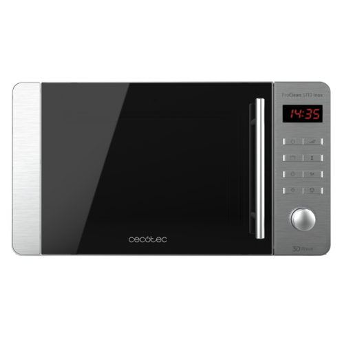 Imagen 2 Microondas Cecotec ProClean 5110 Inox de 20L, 700W y grill de 800W. Revestimiento Ready2Clean y tecnología 3DWave para calentar de forma rápida y uniforme.