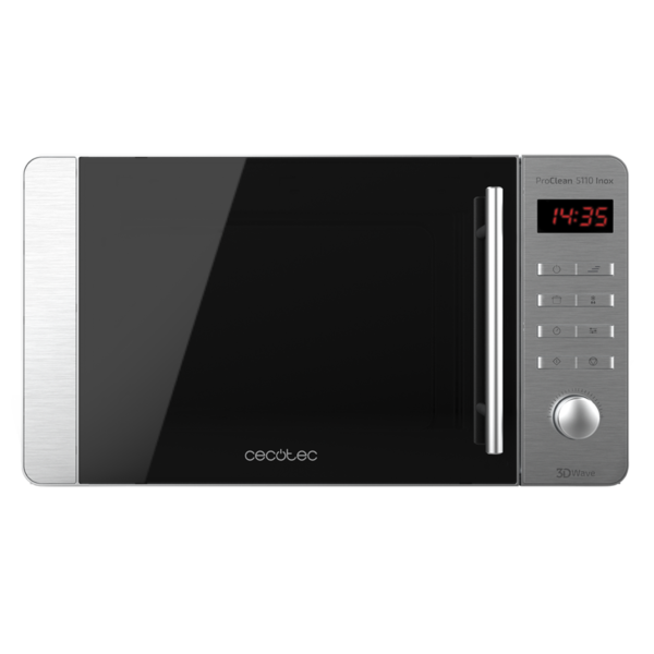 Imagen 2 Microondas Cecotec ProClean 5110 Inox de 20L, 700W y grill de 800W. Revestimiento Ready2Clean y tecnología 3DWave para calentar de forma rápida y uniforme.