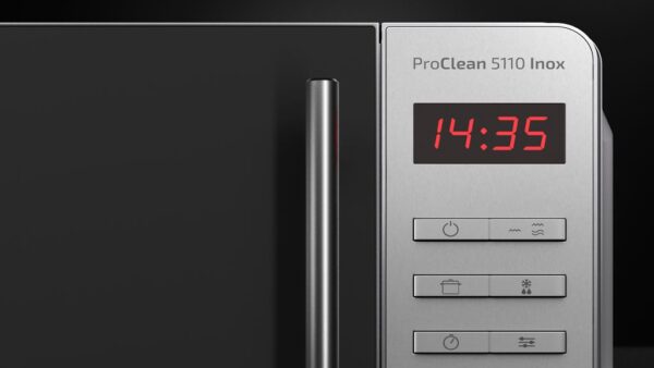 Imagen 8 Microondas Cecotec ProClean 5110 Inox de 20L, 700W y grill de 800W. Revestimiento Ready2Clean y tecnología 3DWave para calentar de forma rápida y uniforme.