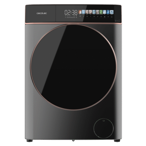 Imagen 2 Lavadora frontal Cecotec de 9 kg y 1400 rpm con motor Inverter Plus, pantalla FullColor de 10,3", clase A y 16 programas. Cuidado avanzado y bajo consumo.