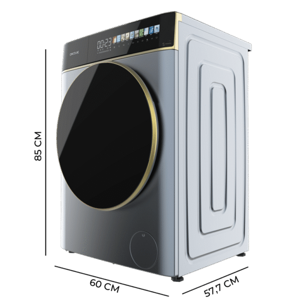 Imagen 3 Lavadora CECOTEC Bolero DressCode 9900 Ice Blue de carga frontal. 9 kg, 1400 rpm, pantalla FullColor 10,3", motor Inverter Plus y eficiencia Clase A.