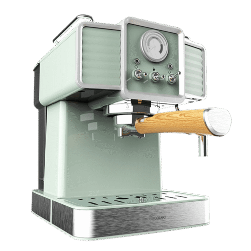 Vista frontal del microondas digital Cecotec Proclean 2500 con panel de control táctil y mando giratorio