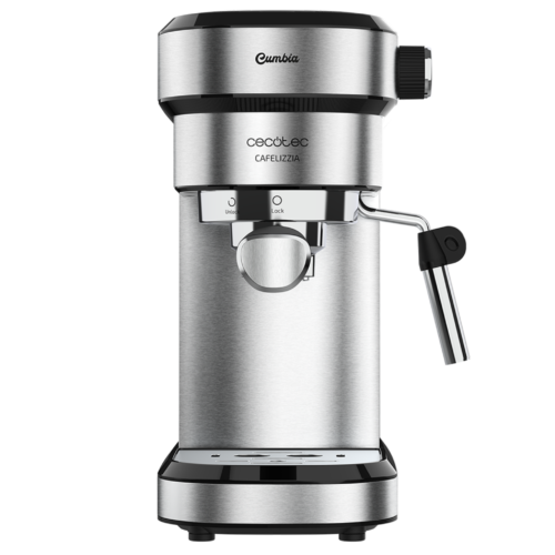Imagen 2 Cafetera express Cecotec Cafelizzia 790 Steel de 1350 W y 20 bares. Sistema Thermoblock, vaporizador orientable y acabado en acero inoxidable de alta calidad.