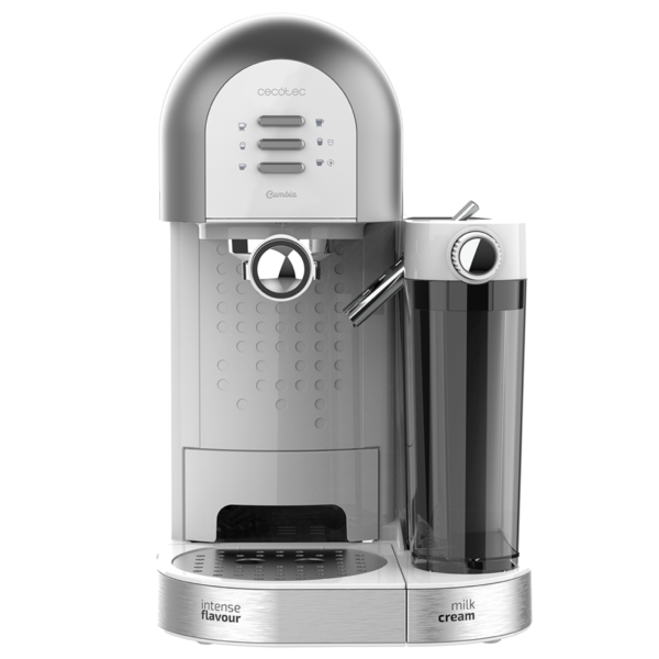 Imagen 2 Cafetera semiautomática Power Instant-ccino 20 Chic Serie Bianca de 1470W y 20 bares. Compatible con café molido y cápsulas, con depósito de leche de 0,7L.