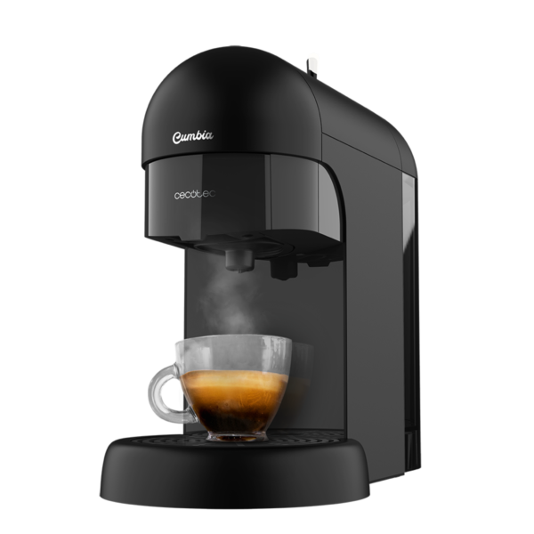 Imagen 3 Cafetera espresso Capricciosa Black con 19 bares de presión. Diseño compacto apto para café molido y monodosis ESE, ideal para obtener el mejor aroma y crema.