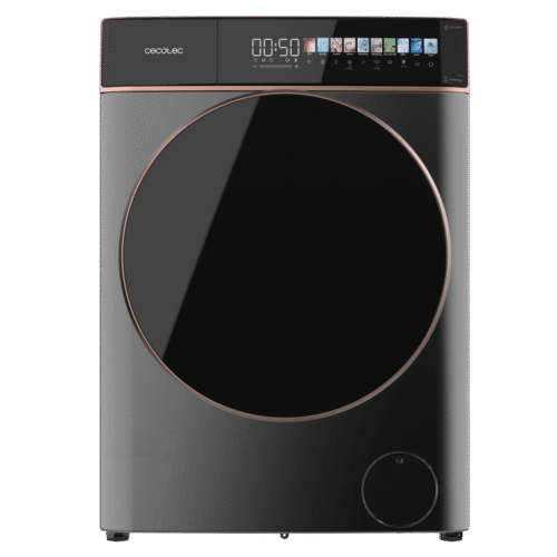Imagen 2 Lavadora CECOTEC Bolero DressCode 9900 Autodose Steel. Carga frontal de 9 kg, 1400 rpm, motor Inverter Plus, pantalla FullColor de 10,3 pulgadas y clase A.
