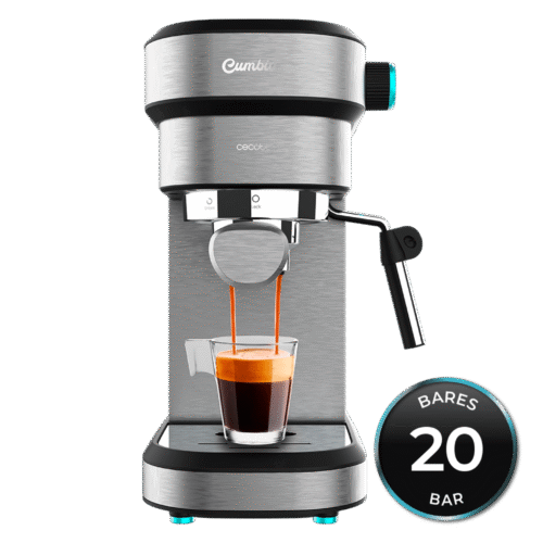 Vista frontal del microondas digital Cecotec Proclean 2500 con panel de control táctil y mando giratorio