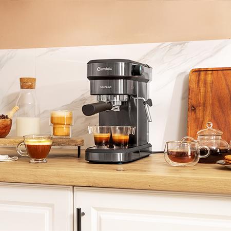 Imagen 2 Cafetera express Cafelizzia 890 Gray de 1350 W con 20 bares de presión y sistema Thermoblock. Prepara espressos y cappuccinos perfectos con vaporizador orientable.