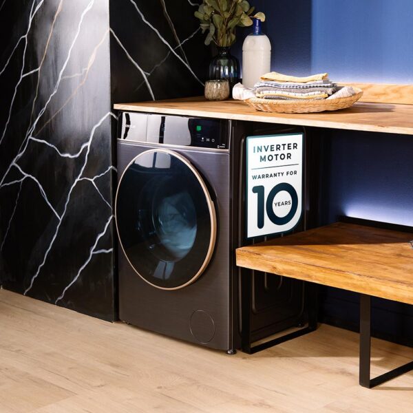 Imagen 7 Lavadora Cecotec Bolero DressCode 9900 Autodose Ice Blue de 9kg y 1400 rpm. Motor Inverter Plus, pantalla FullColor de 10,3 pulgadas, SteamMax y clase A.