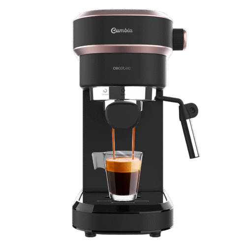 Vista frontal del microondas digital Cecotec Proclean 2500 con panel de control táctil y mando giratorio