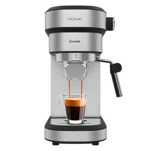 Vista frontal del microondas digital Cecotec Proclean 2500 con panel de control táctil y mando giratorio