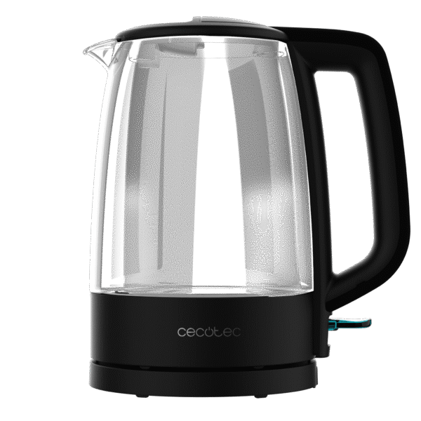 Imagen 2 Hervidor de agua de 1,7 litros y 2200 W fabricado en vidrio de borosilicato. Diseño resistente, libre de BPA, con luz LED y filtro antical desmontable.