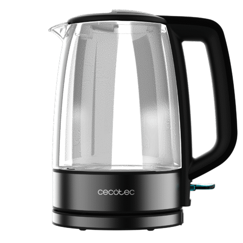 170-Imagen-2 Imagen 2 Hervidor de agua eléctrico de 1,7 L y 2200 W con cuerpo de vidrio de borosilicato. Resistente, libre de BPA y con iluminación LED interior para fácil control.