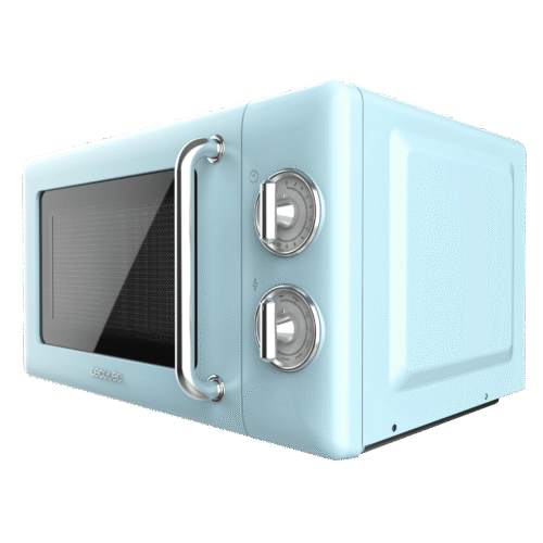 Imagen 2 Microondas Cecotec ProClean 3110 Retro Blue. Diseño vintage con 20 litros de capacidad, 700 W de potencia y función grill. Ideal para calentar y gratinar.