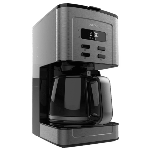 Imagen 3 Cafetera de goteo digital Coffee 56 Time de Cecotec con 950 W, capacidad de 1.5 L para 12 tazas, programable 24h y función Extra Aroma para un sabor intenso.