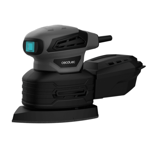 Imagen 2 Lijadora orbital PerfectSurface 180 Delta de Cecotec con 180 W de potencia. Su diseño triangular permite un lijado preciso en esquinas y bordes difíciles.