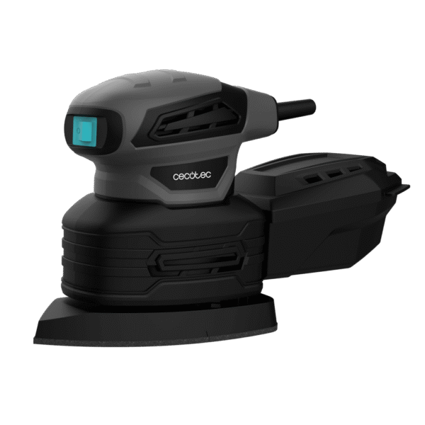 Imagen 2 Lijadora orbital PerfectSurface 180 Delta de Cecotec con 180 W de potencia. Su diseño triangular permite un lijado preciso en esquinas y bordes difíciles.