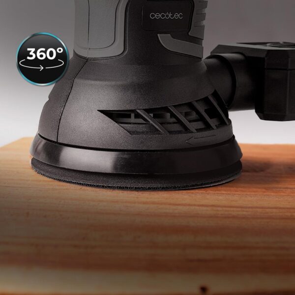 Imagen 4 Lijadora rotorbital PerfectSurface 350 Rotate de Cecotec con 350 W de potencia, control de velocidad ajustable y diseño ergonómico para acabados profesionales.