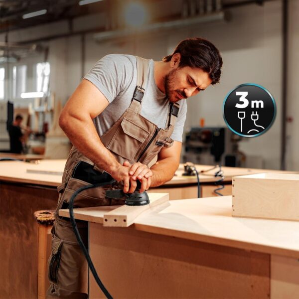 Imagen 6 Lijadora rotorbital PerfectSurface 350 Rotate de Cecotec con 350 W de potencia, control de velocidad ajustable y diseño ergonómico para acabados profesionales.