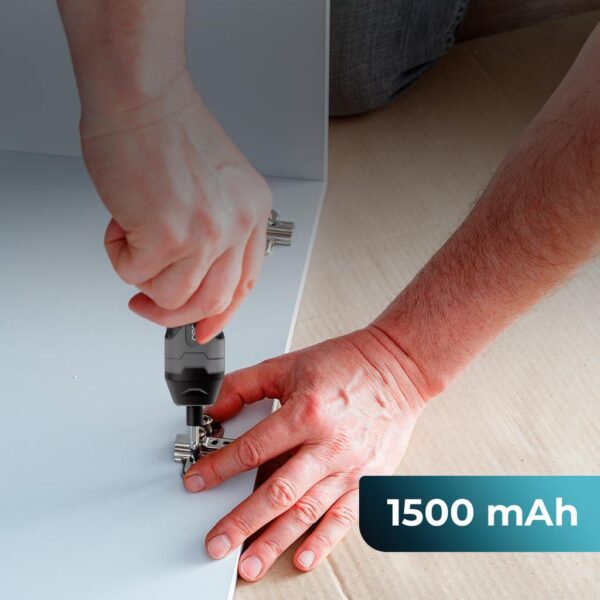 Imagen 6 Destornillador eléctrico EasyGyro 3000 Pocket de Cecotec con batería de 3.6 V, mango articulado y 22 accesorios para máxima precisión en bricolaje y hogar.