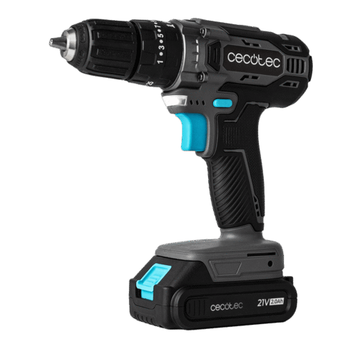 Imagen 2 Potente taladro percutor y atornillador de 21V Cecotec PowerForce 2120 Impact. Ideal para perforación en pared, madera y metal con máxima precisión y control.