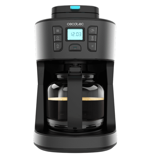 Vista frontal del microondas digital Cecotec Proclean 2500 con panel de control táctil y mando giratorio