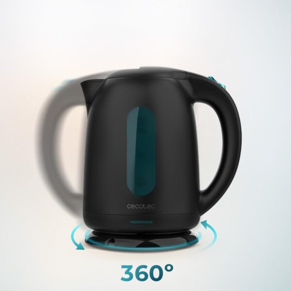 Imagen 8 Hervidor eléctrico Thermosense 180 Black de 1,7 L y 2200 W. Libre de BPA, con base 360º, filtro antical extraíble y sistema de seguridad contra sobrecalentamiento.