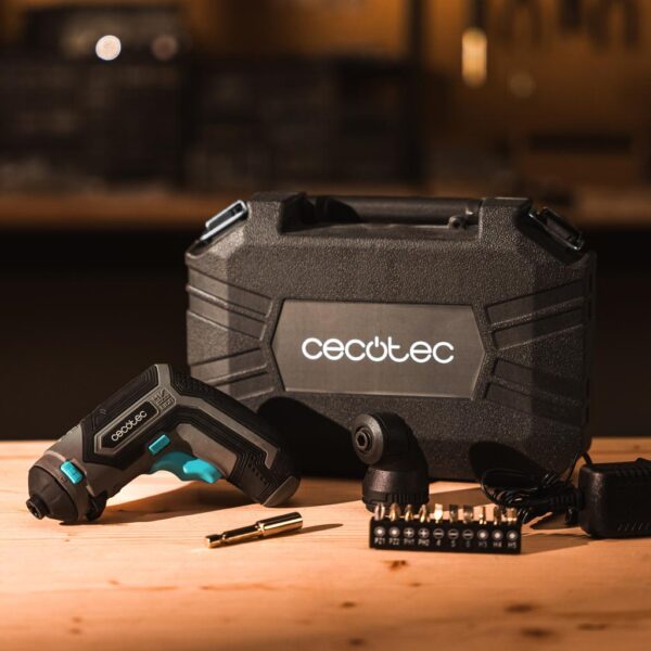 Imagen 8 Atornillador a batería PowerGyro 3500 Angle set de 3,6 V con par de 4 Nm, cabezal giratorio y accesorio de 90 grados para trabajos en espacios reducidos.