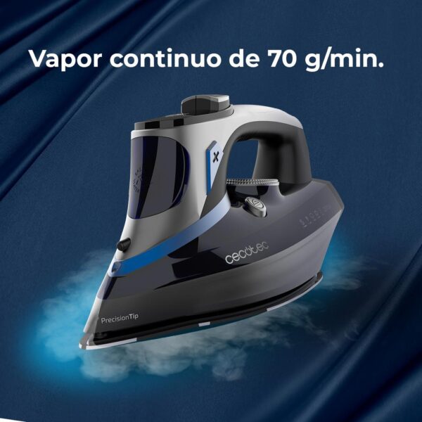 Imagen 5 Plancha de vapor Cecotec IronHero 3200 Smart Absolute con 3200 W, golpe de vapor de 270 g/min, suela anodizada ultra-deslizante y pantalla LCD de control.