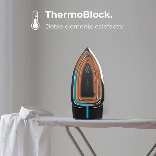 Imagen 4 Plancha horizontal IronHero 3000 Sauna i-Pump de 3000 W con bomba y Thermoblock. Doble suela anodizada, selector de temperatura y luz LED de funcionamiento.