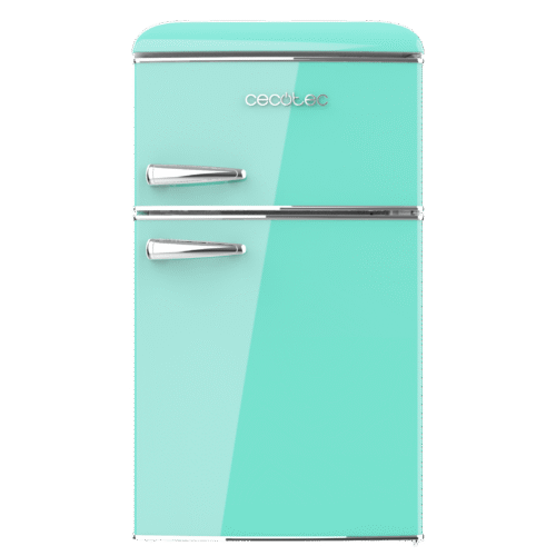 Imagen 2 Mini frigorífico retro Bolero CoolMarket 2D Origin 86 Green E de 86L. Diseño vintage verde, dos puertas, eficiencia clase E y 89,3 cm de alto. Estilo y ahorro.