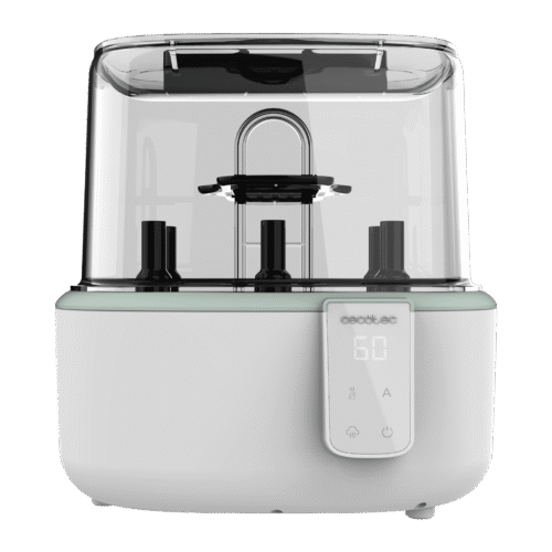 Imagen 2 Esterilizador digital Cecotec para hasta 6 biberones. Ciclo rápido de 8 minutos con soporte para tetinas. Higiene máxima y seguridad total para tu bebé.