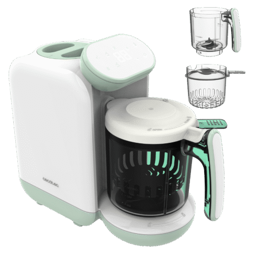 Imagen 2 Prepara comidas saludables para tu bebé con Nana BabyCare. El procesador de alimentos de Cecotec que cocina al vapor y tritura frutas, verduras y carnes fácilmente.