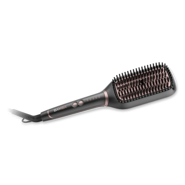 Imagen 3 Cepillo alisador Bamba InstantCare SquareBrush con revestimiento de cerámica y temperatura regulable de 130ºC a 210ºC para un alisado rápido y profesional.